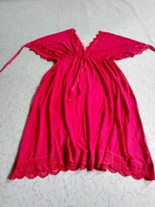 Vintage Red Lace Lingerie Dress