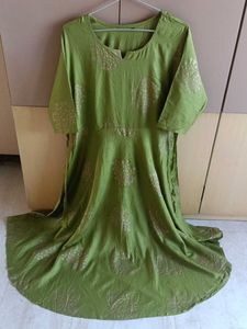 Elegant Green A-line Kurta