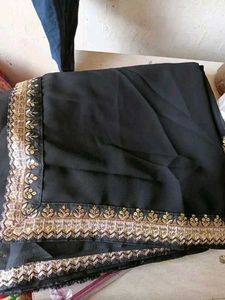 Elegant Black Saree