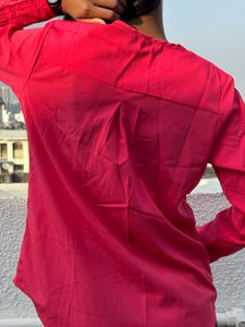 Pink Embroidered Top