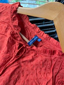 Rust brown Formal top