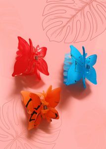 Butterfly Hair Claw Clip Set 3