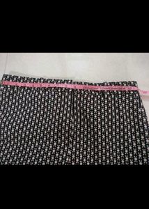 Black Printed Trouser For Womens