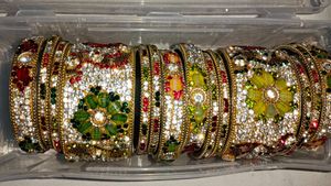 Pure Hyderabadi Wedding Bangles| Heavy Stone Work