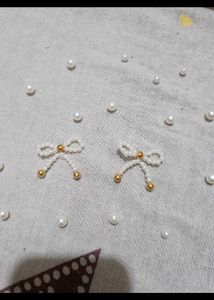 Bow Earrings And Ring