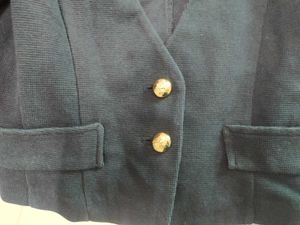 Navy Blue Crop Jacket/ Blazer