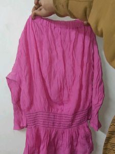 Pink Floral Embellished Top