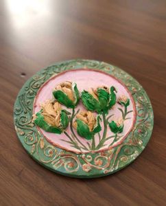 Floral Wall Decor Plate