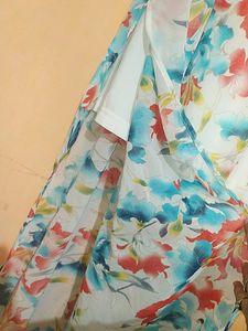 MAX Floral Chiffon Maxi Dress