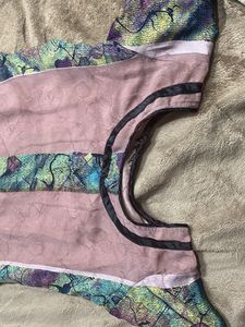 Synthetic Material Top With U Cut