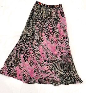 Reversible Skirt With White Party Wear Top