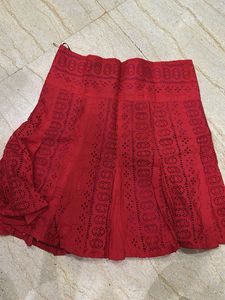 Self Design Knee Length Skirt