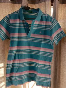 United Colours Of Benetton Striped Polo T-Shir