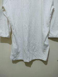 Expresso White Top With Frills