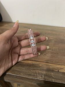 Rose Gold &amp; Cubic Zirconia Bangle