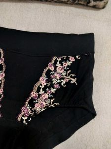 Floral Embroidered Briefs