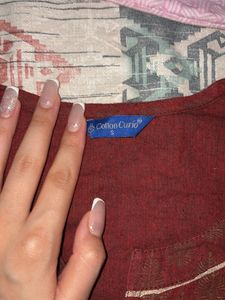Maroon Long Kurta