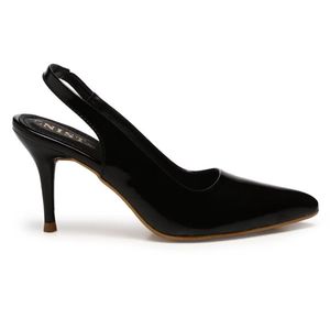 Pointed Black Stiletto Pump Heels