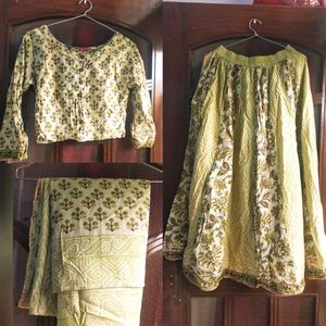 Cotton Lehenga choli set