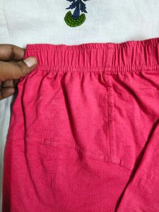 Pink 98%cotton Leggings