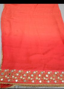 Orange Embellished Saare