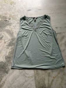 H&M Teal Sleeveless Top