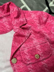 Pink Houndstooth Jacket