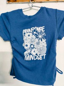 Blue Abundance Mindset Tee