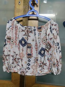 White Off shoulder Top