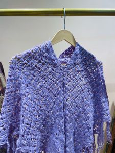 Boho Chic Crocheted Poncho
