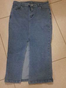 Denim Midi Skirt