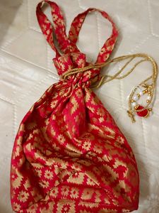 Potli Bag With Pearls