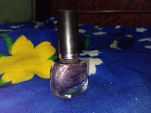 Orange Flower Brooch And Nailpolish Combo
