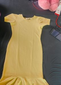 Yellow Bodycon Dress 🧡