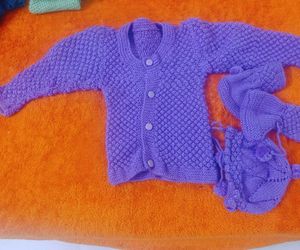 Combo of Cute Knitted Baby Outfit Set