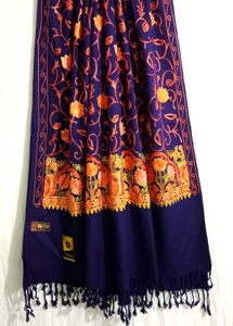 Kashmiri Embroidery Shawl For Winter