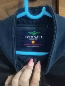 Navy Star Blue Sweatshirt