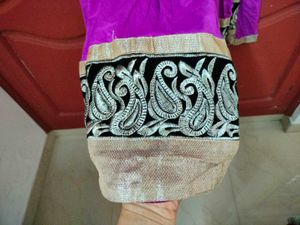 Purple And Black Anarkali Suit