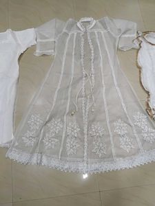 White Embroidered Kurta Set