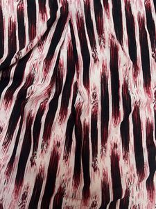 Sparkling Striped V-Neck Top