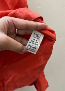 Marks And Spencer Pure Linen Cotton Shirt