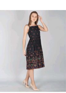 Black Printed Sundress