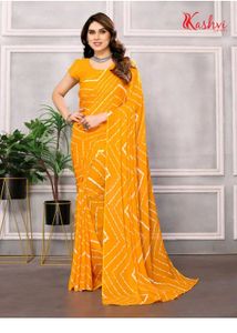Purple Striped Saree