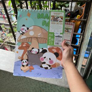 A4 Size Premium Sketch Book - Panda