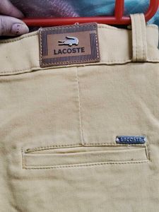 Beige Slim Fit Trousers