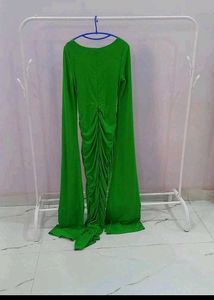 Green Sexy Ruched Unique Style Dress