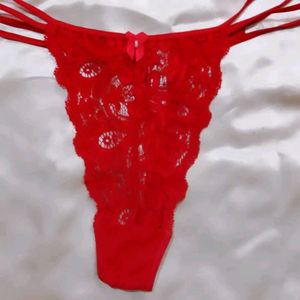 Red Lace Thong panty
