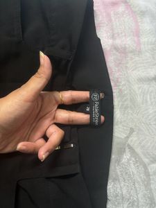 Fablestreet Tailored Fit Black Trousers For Women