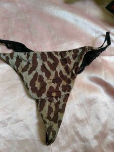 Leopard Print Thong