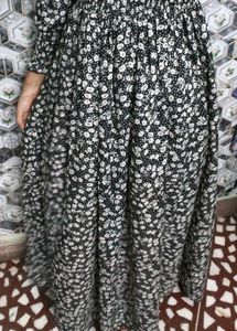 Elegant Floral Print Maxi Dress